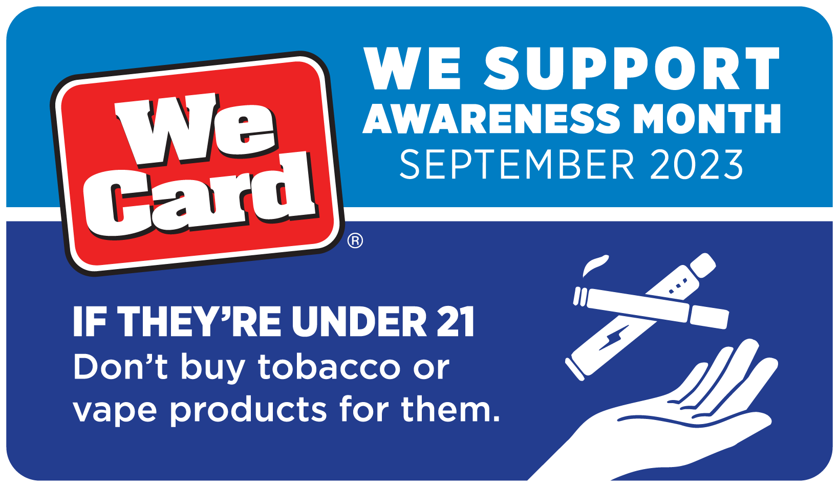We Card Awareness Month September 2023
